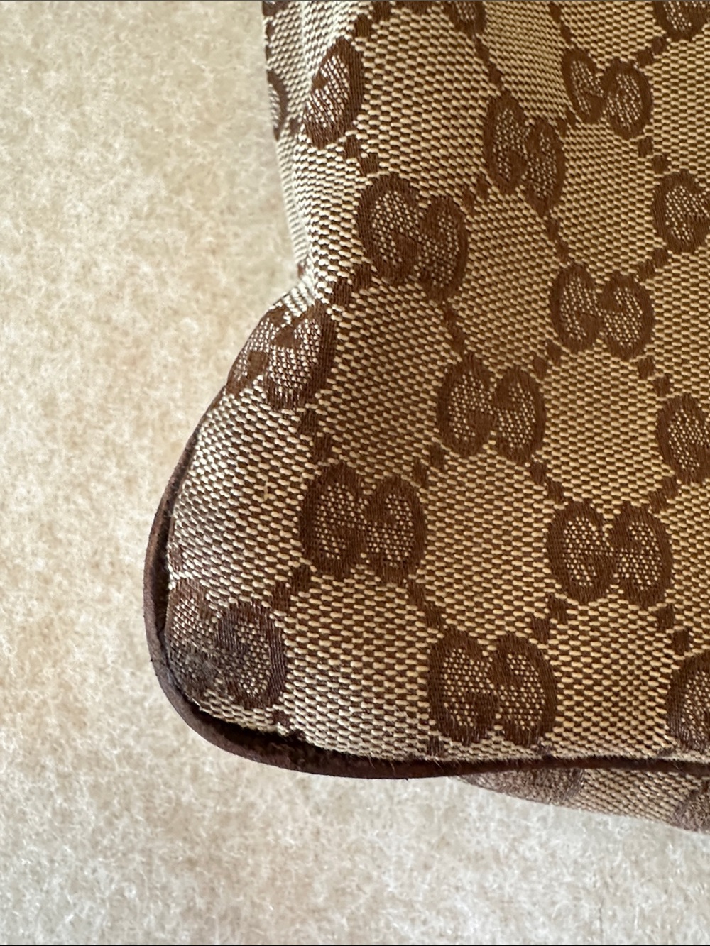 Authentic Gucci Monogram Double Pocket Messenger Bag - Picture 6 of 16